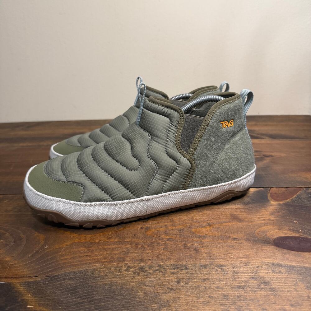 Teva Reember Terrain Mid Bootie Burnt Olive Unisex Quilted 1140212 M 10 W 12 - Picture 3 of 10